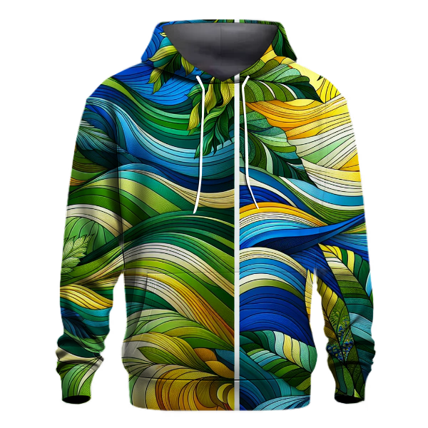Summer Oasis Tie-Dye Design Hoodie