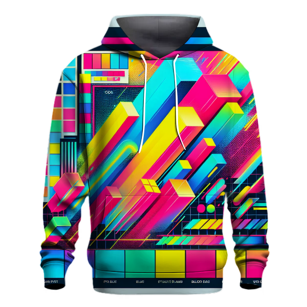 Neon Color Block Hoodie