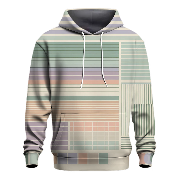 Retro Pastel Stripes Hoodie