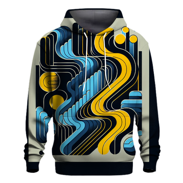 Geometric Wave Hoodie
