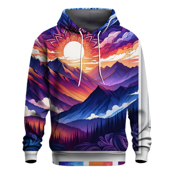 Majestic Alpine Sunset Hoodie