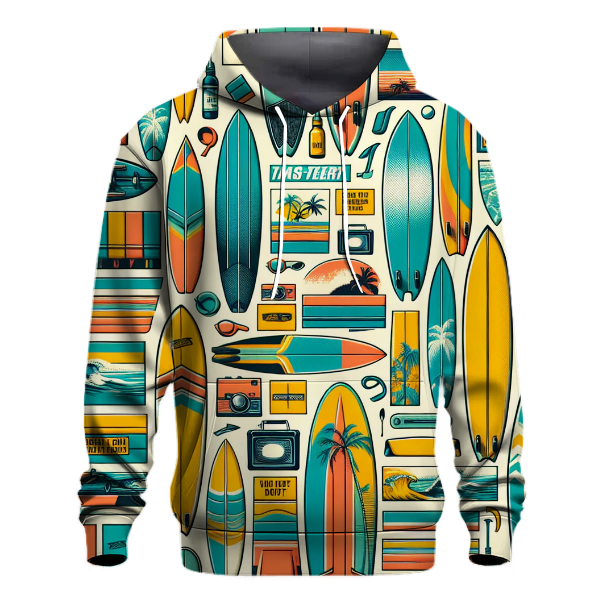 Classic Surfboard Style Hoodie