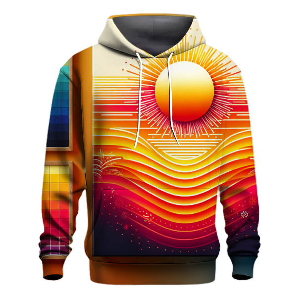 Fiery Summer Gradient Hoodie