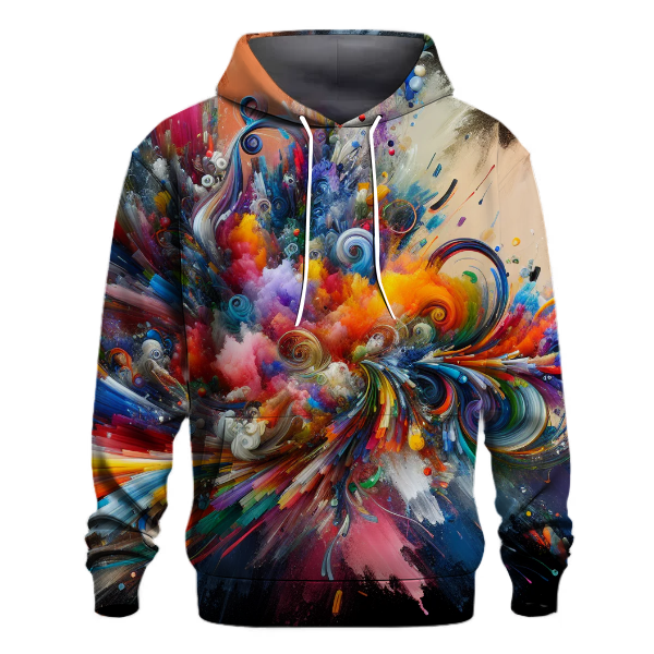 Artistic Splash of Color Hoodie