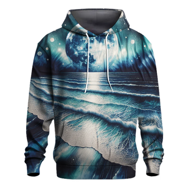 Luminous Beach Waves Hoodie