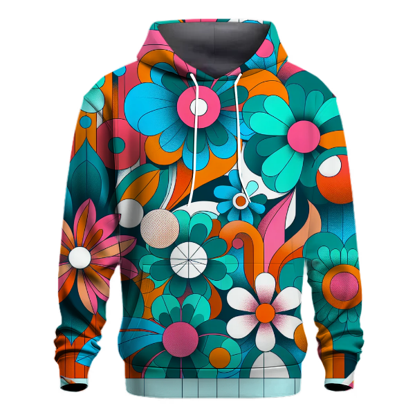 Funky Abstract Flower Hoodie