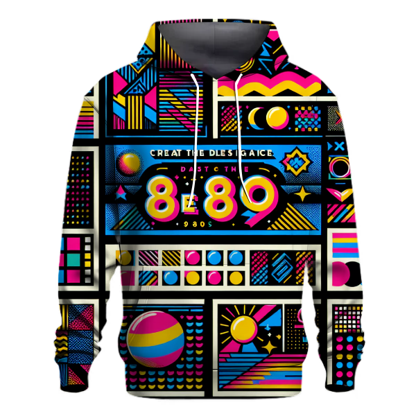 Classic 80s Patterns Hoodie