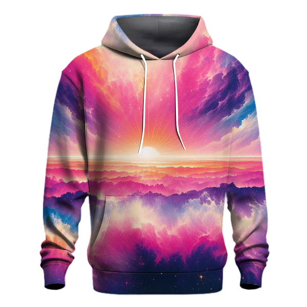 Cosmic Sunrise Reflection Hoodie
