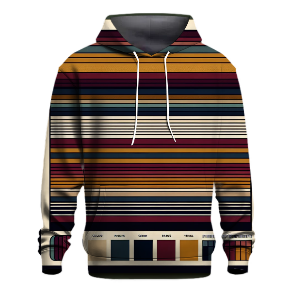 Chic Vintage Stripes Hoodie
