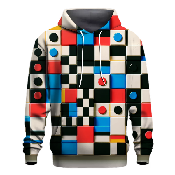 Groovy Checkerboard Style Hoodie