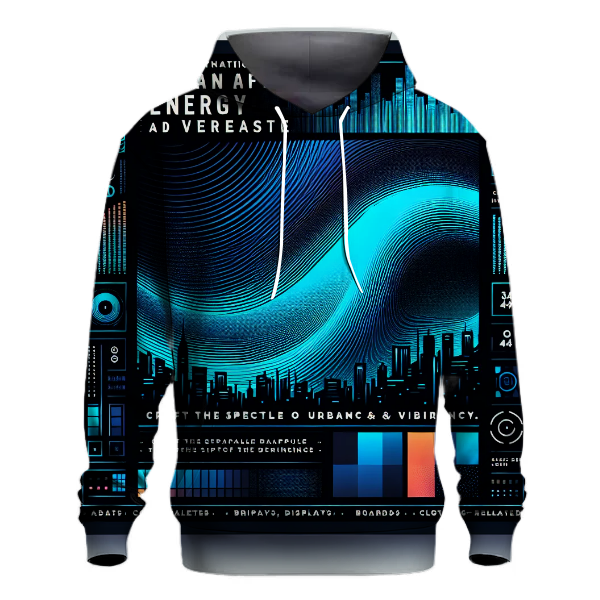 Electric Blue Fade Hoodie