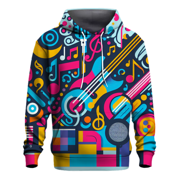Funky Music Notes Celebration Hoodie