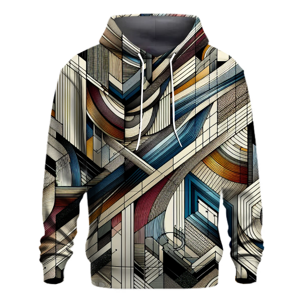 Modern Geometric Artistry Hoodie