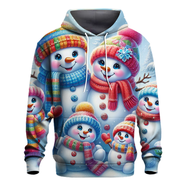 Snowman Family Gathering Hoodie
