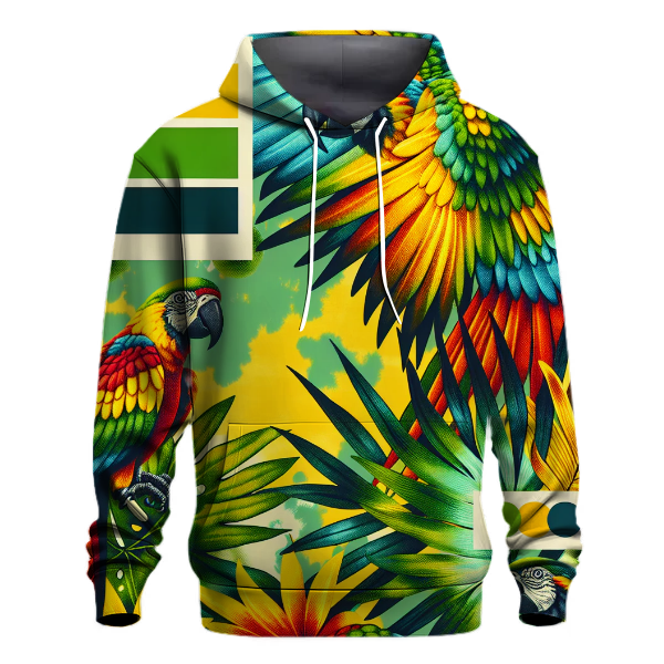 Tropical Parrot Vibe Hoodie