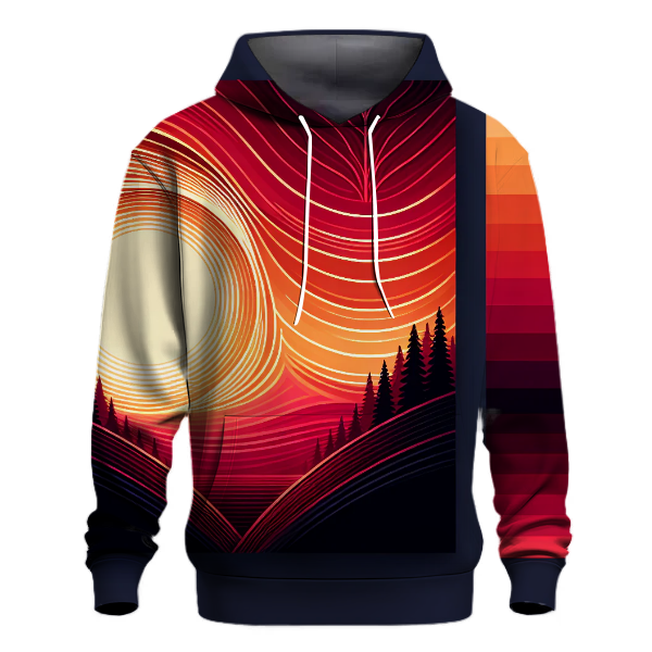 Fiery Dusk Gradient Hoodie