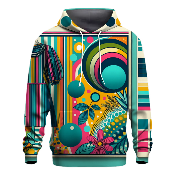 Funky Stripes and Polka Dots Hoodie