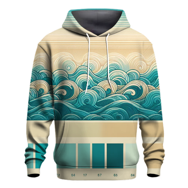 Coastal Waves Gradient Hoodie