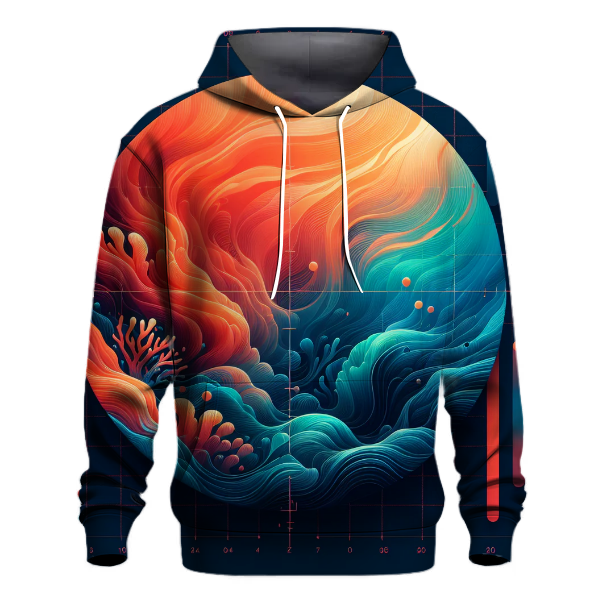 Marine Coral Fade Hoodie