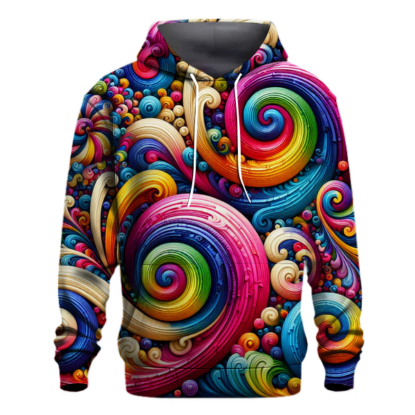 Tie-Dye Twist Design Hoodie