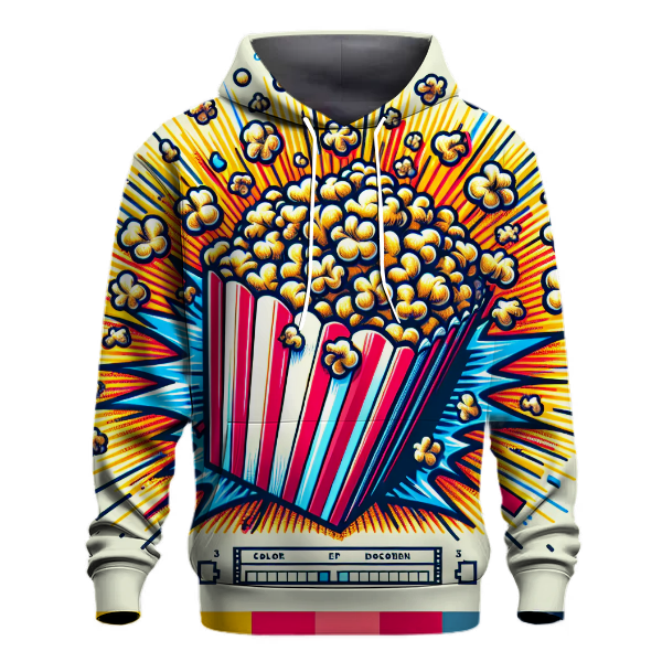 Cinematic Popcorn Delight Hoodie