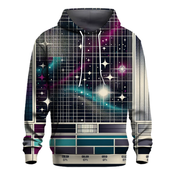 Retro Galactic Grids Hoodie