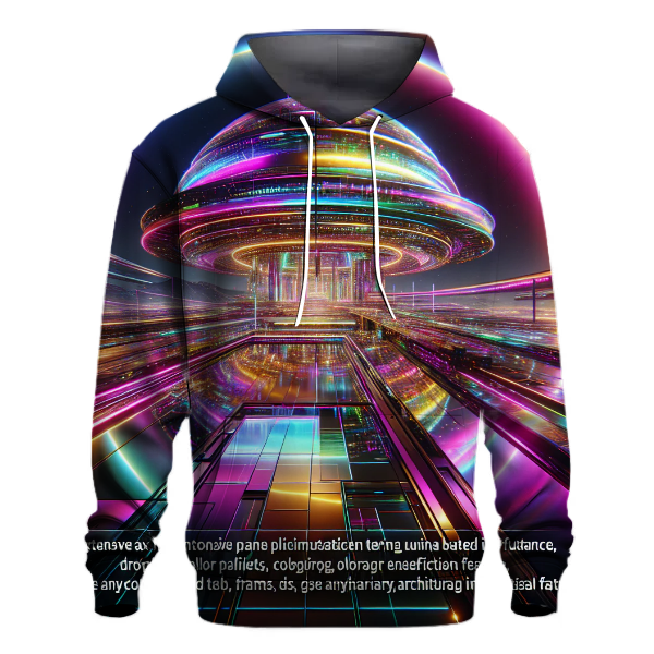 Sci-Fi Neon Dreamscape Hoodie