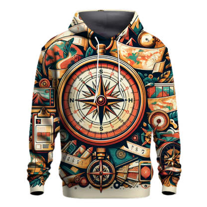 Adventurous Compass Journey Hoodie
