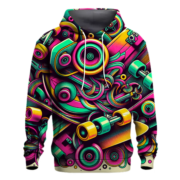 Retro 80s Skate Vibes Hoodie
