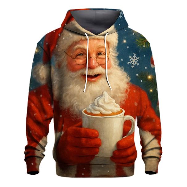 Santa Claus with a Cup of Cocoa Hoodie