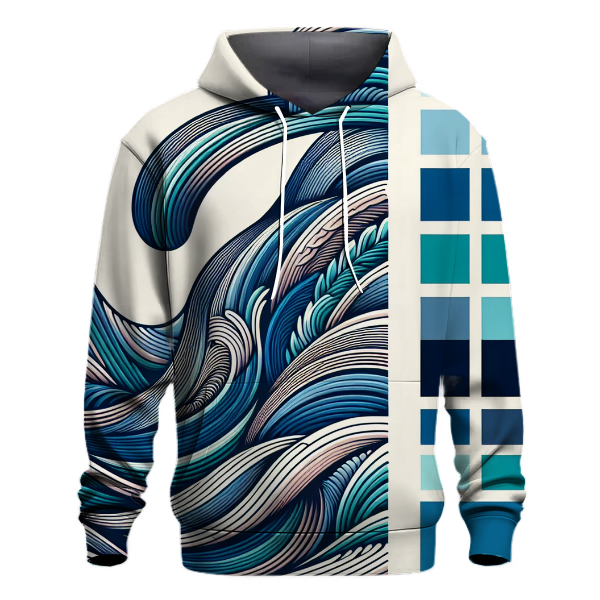 Artistic Wave Patterns Hoodie