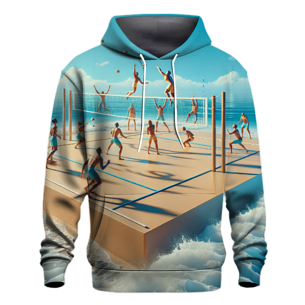 Beach Volleyball Sun Hoodie