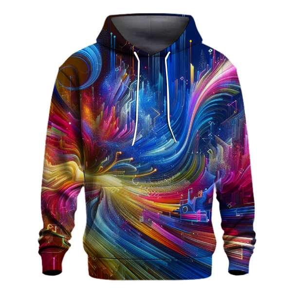 Techno Color Explosion Hoodie