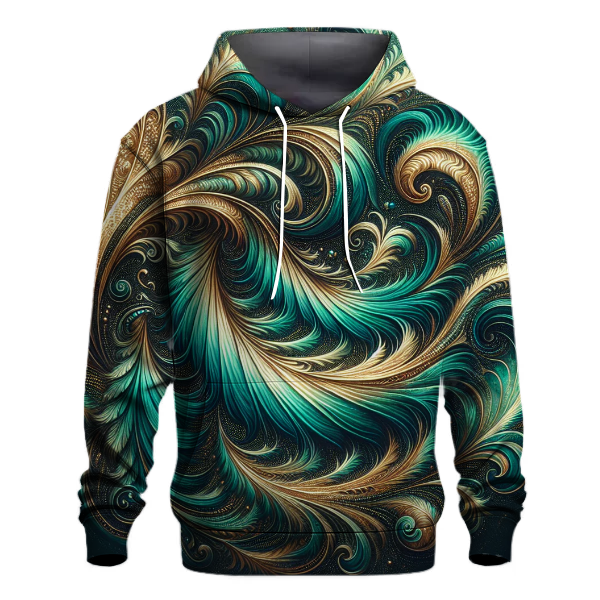Peacock Feather Glow Hoodie