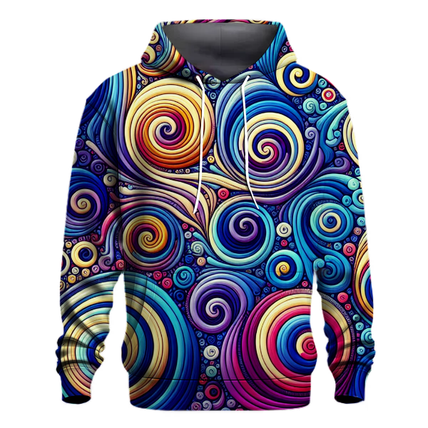 Retro Tie-Dye Spirals Hoodie
