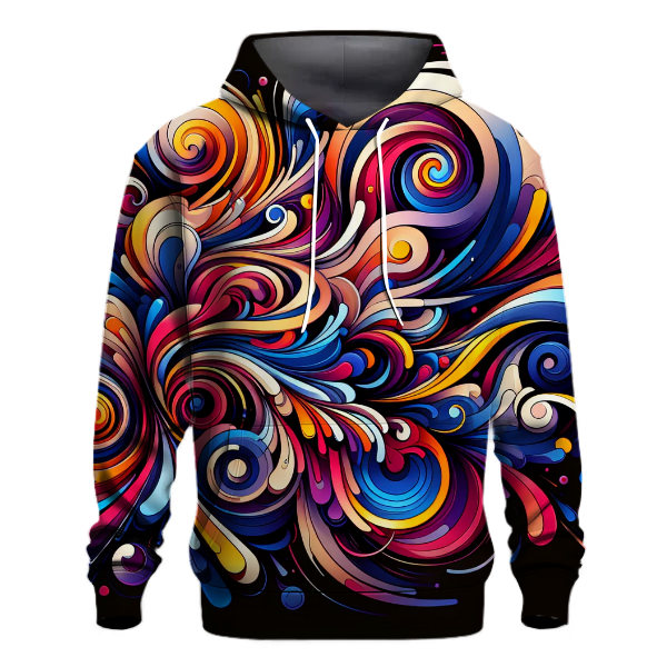 Energetic Abstract Art Hoodie