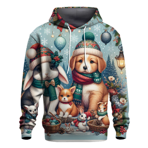 Cuddly Christmas Animals Hoodie