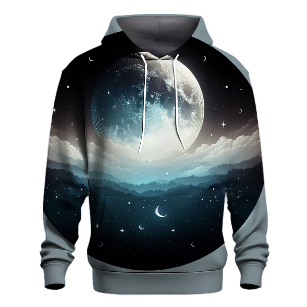 Silver Moonlit Dreams Hoodie