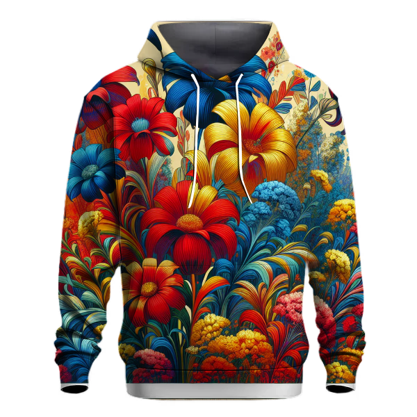 Floral Explosion Design Hoodie