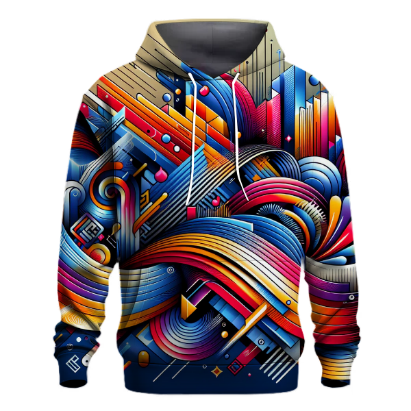 Neon Waveform Hoodie