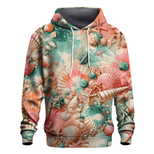 Coral Seashells Hoodie