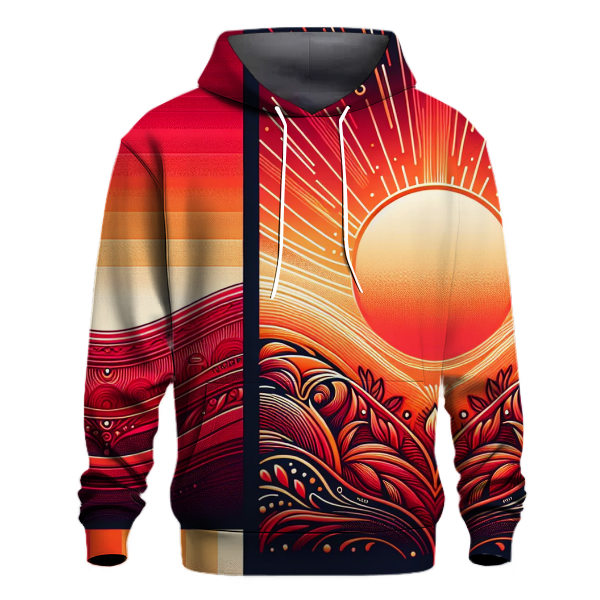 Fiery Sunset Fade Hoodie