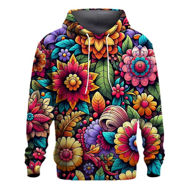Colorful Floral Paradise Hoodie