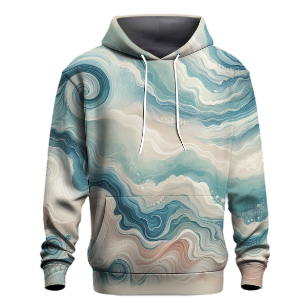 Oceanic Calm Tie-Dye Hoodie