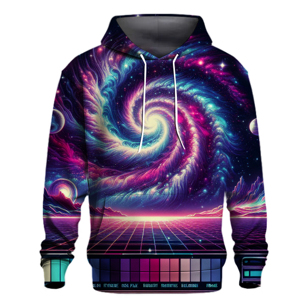 Neon Dreams and Stars Hoodie