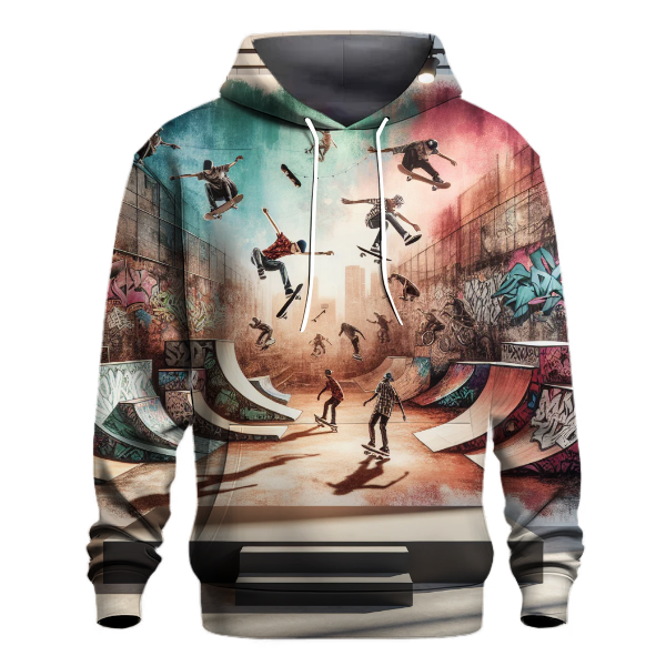Skate Park Scene Hoodie