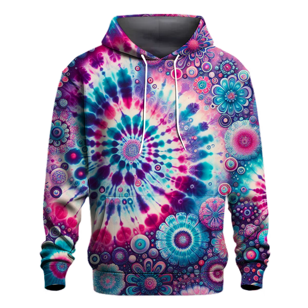 Flower Power Tie-Dye Hoodie