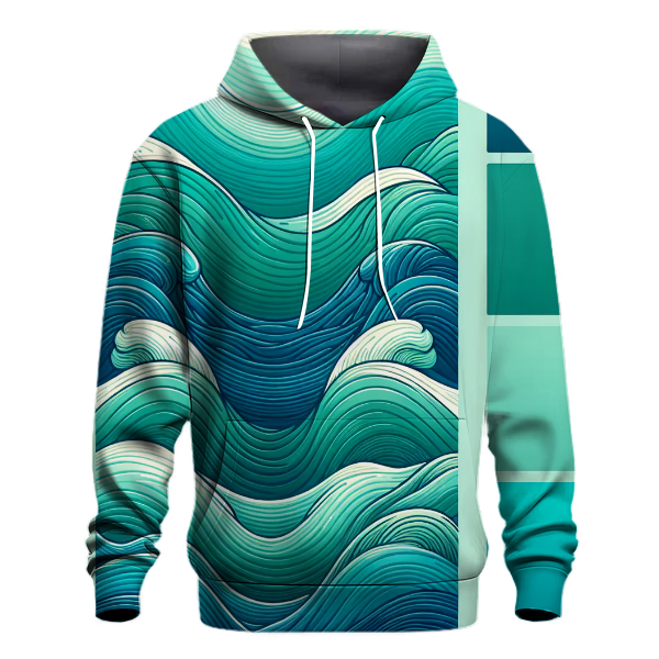 Oceanic Wave Fade Hoodie