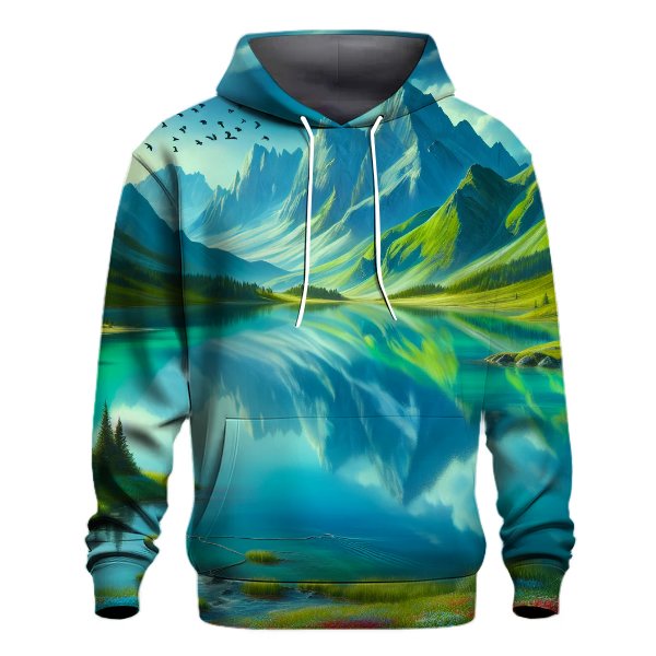 Serene Mountain Lake Hoodie