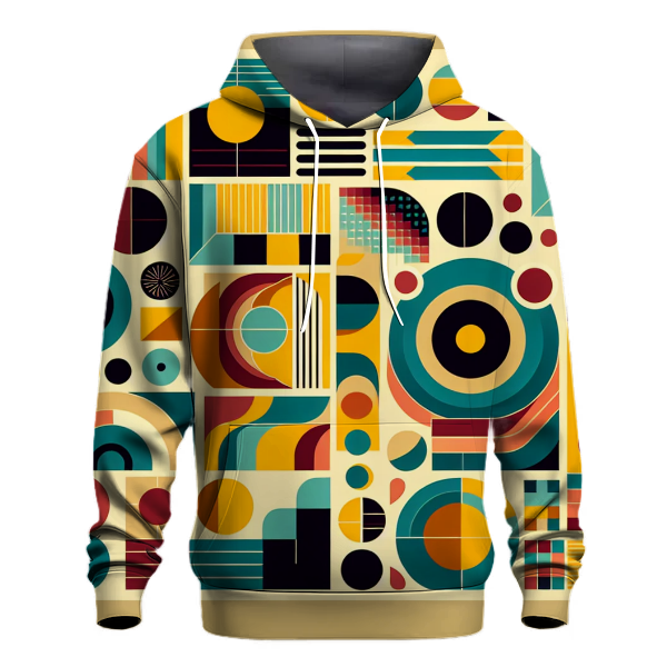 Classic Retro Geometric Patterns Hoodie